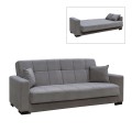 CARSON Sofa-Bed with Storage 3-Seater / Fabric Grey
