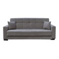 CARSON Sofa-Bed with Storage 3-Seater / Fabric Grey