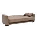 CARSON Sofa-Bed with Storage 3-Seater / Fabric Brown
