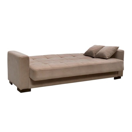 CARSON Sofa-Bed with Storage 3-Seater / Fabric Brown