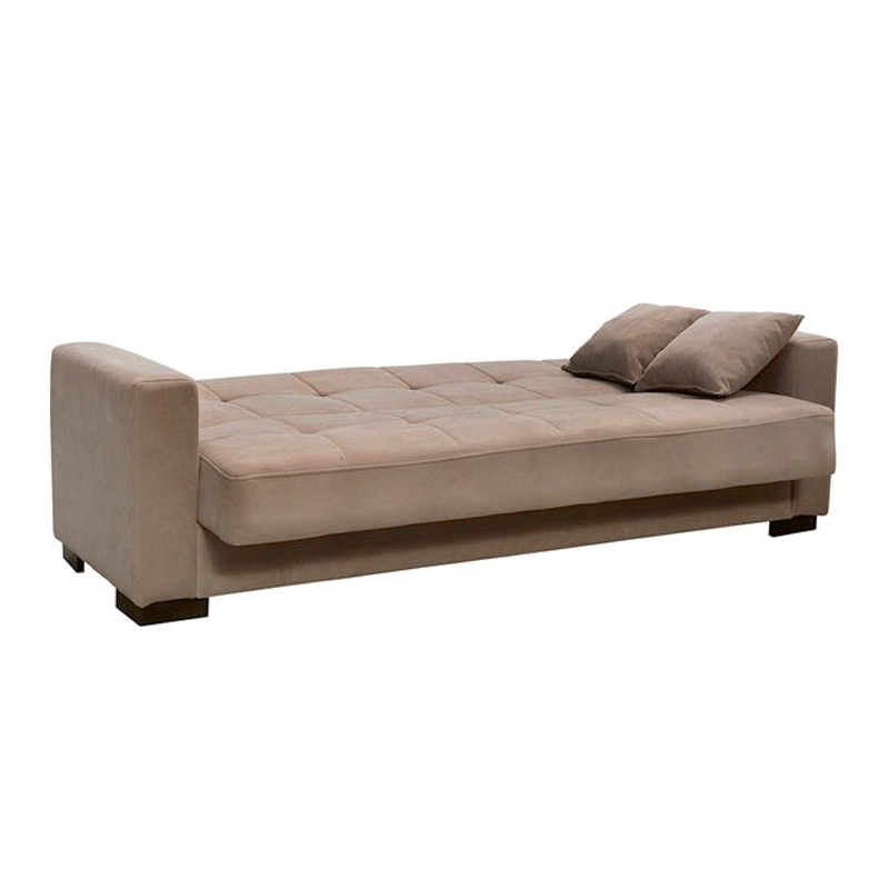 CARSON Sofa-Bed with Storage 3-Seater / Fabric Brown