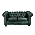 CHESTERFIELD-689 2-S Leather Antique Green
