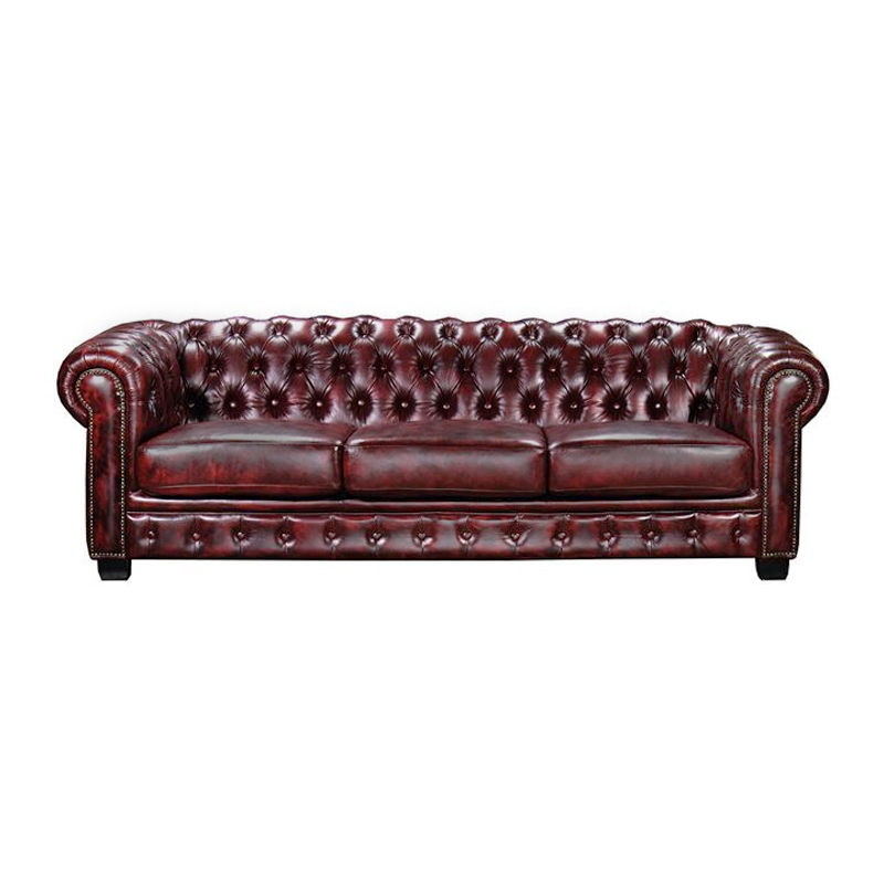 CHESTERFIELD Birmingham 4-S Leather Antique Red