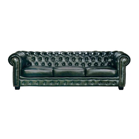 CHESTERFIELD Birmingham 4-S Leather Antique Green