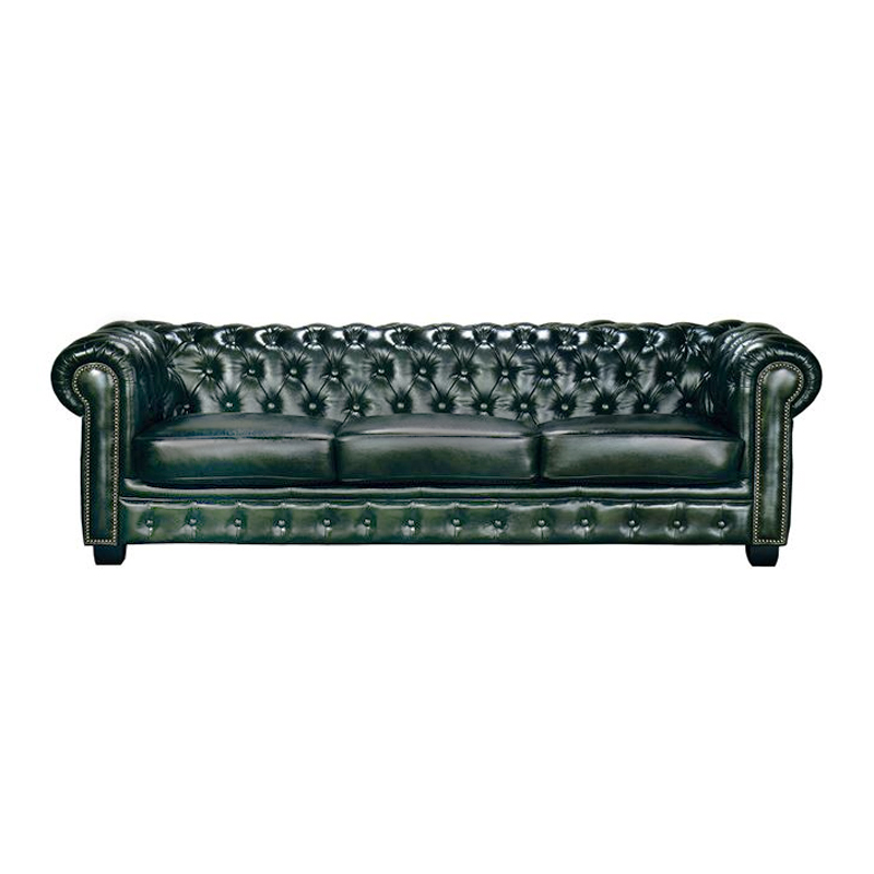 CHESTERFIELD Birmingham 4-S Leather Antique Green