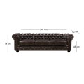 CHESTERFIELD Birmingham 4-S Leather Brown
