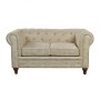 CHESTERFIELD York 2-Seater Sofa Beige Fabric