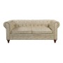 CHESTERFIELD York 3-Seater Sofa Beige Fabric