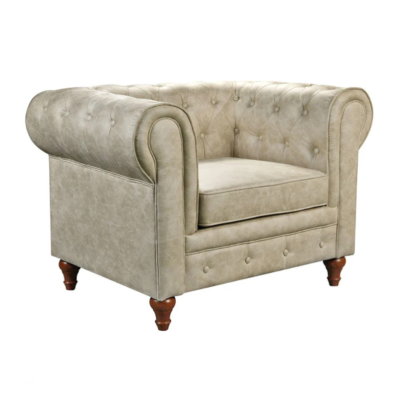 CHESTERFIELD York Armchair Beige Fabric