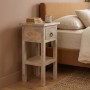 Τραπεζάκι βοηθητικό Classic Stand ξύλινο χρώμα φυσικό 25x25x55εκ.