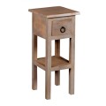 CLASSIC Stand - Τραπεζάκι Βοηθητικό H.55cm - 1 Συρτάρι, Ξύλο Ακακία Φυσικό