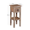 CLASSIC Stand - Τραπεζάκι Βοηθητικό H.55cm - 1 Συρτάρι, Ξύλο Ακακία Φυσικό