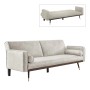 CLICK Sofa-Bed Fabric Suede Ecru