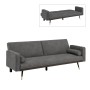 CLICK Sofa-Bed Fabric Suede Grey