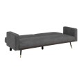 CLICK Sofa-Bed Fabric Suede Grey
