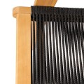 COFFEE Dining Armchair Acacia Natural, Rope Wicker Black