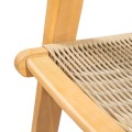 COFFEE Dining Armchair Acacia Natural, Rope Wicker Beige