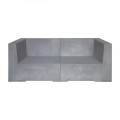CONCRETE 2-Seat Sofa Cement Grey