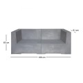 CONCRETE 2-Seat Sofa Cement Grey