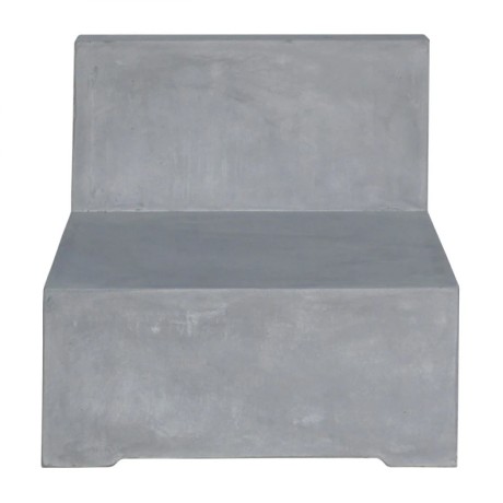 Καρέκλα κήπου Concrete χρώμα cement grey 69x81x65εκ.