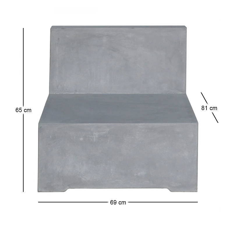 CONCRETE Chair Cement Grey