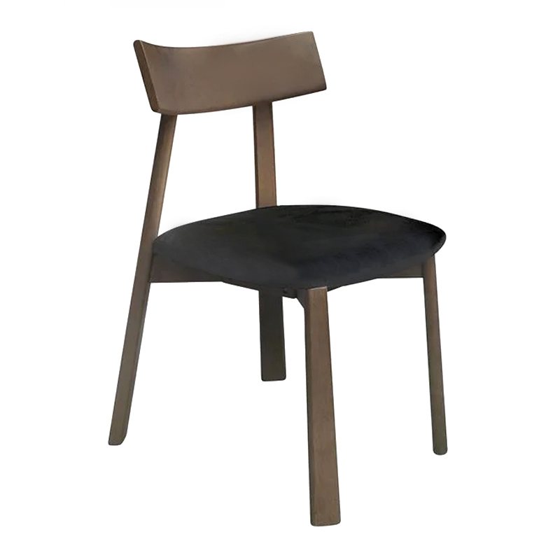 CORNEL Chair Walnut, Pu Black