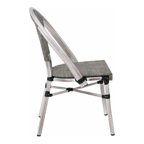 Καρέκλα κήπου Costa αλουμινίου antique grey - textilene χρώμα μπεζ 50x55x85εκ.