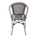 COSTA Καρέκλα Dining Αλουμινίο Antique Grey/Textilene Μπεζ