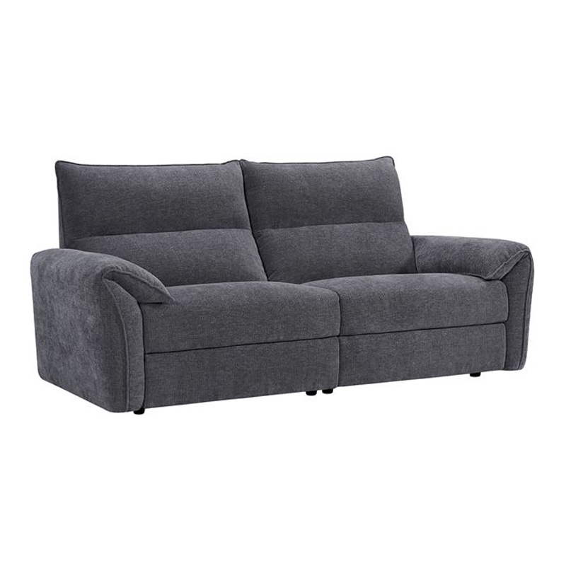 DALLAS 3-Seater Relax Sofa Grey Fabric