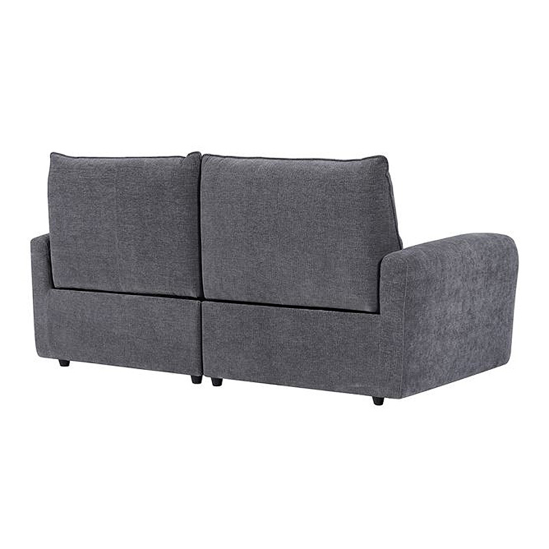 DALLAS 3-Seater Relax Sofa Grey Fabric