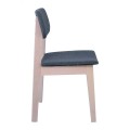 DAMA Chair Natural/Fabric Grey