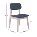 DAMA Chair Natural/Fabric Grey