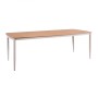 DENVER Table 220x97cm Alu Beige/Polywood Natural