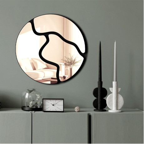 Διακοσμητικό τοίχου Ayna Μegapap με plexiglass Ø48x48εκ.