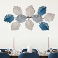 Casado Megapap metal wall art in blue - silver color 117x57cm.