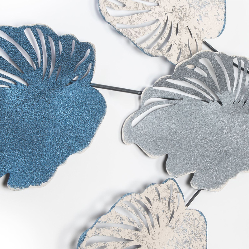 Casado Megapap metal wall art in blue - silver color 117x57cm.