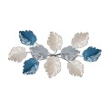 Casado Megapap metal wall art in blue - silver color 117x57cm.