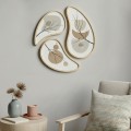 Filo Megapap Wall decoration set of 5 pieces wooden - Mdf natural color