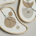 Filo Megapap Wall decoration set of 5 pieces wooden - Mdf natural color