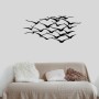 Herd of Birds Megapap metal art in black color 120x55cm.