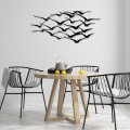 Herd of Birds Megapap metal art in black color 120x55cm.
