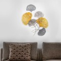 Metal Flower Megapap metal wall art in bronze - silver color 75x100cm.