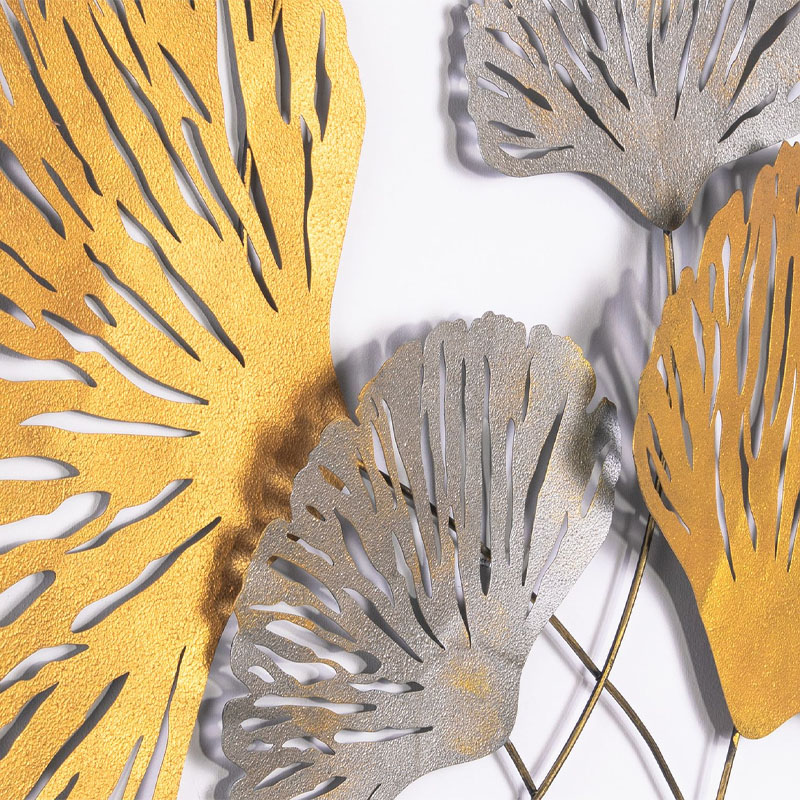 Metal Flower Megapap metal wall art in bronze - silver color 75x100cm.