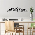 Mountain Megapap metal wall art in black color 47x40cm.