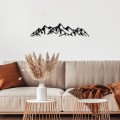 Mountain Megapap metal wall art in black color 47x40cm.