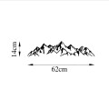 Mountain Megapap metal wall art in black color 47x40cm.