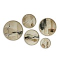 Nima Megapap Wall decoration set of 5 pieces wooden - Mdf natural color