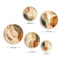 Nima Megapap Wall decoration set of 5 pieces wooden - Mdf natural color