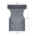 Professional perforated PVC Textile for chair Queen Megapap black color