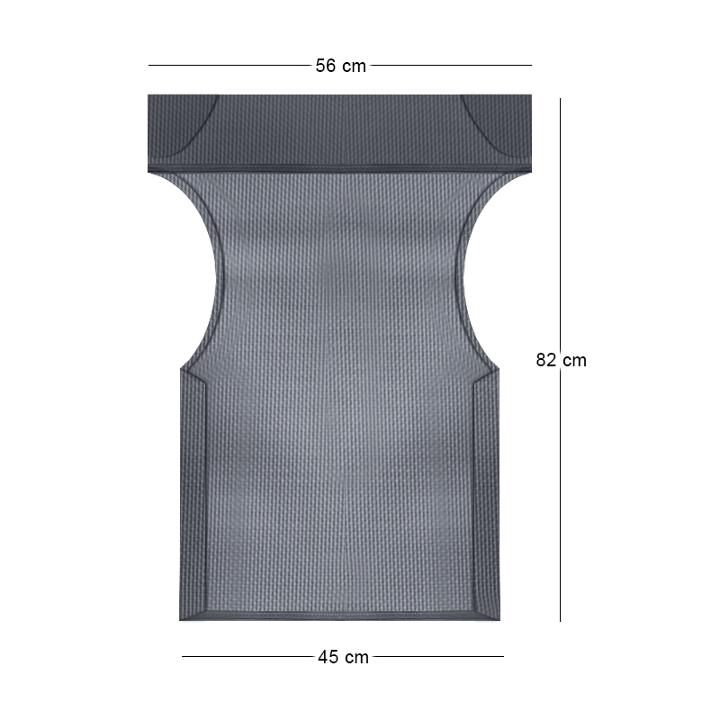 Professional perforated PVC Textile for chair Queen Megapap black color